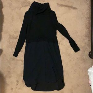 Madewell Mixed Media Sweater Dress